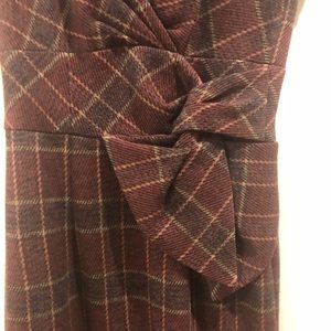 Nanette Lepore plaid tweed wool dress size 0